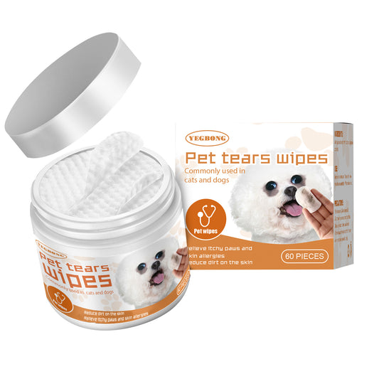 Pet Wet Wipes (Tear Stain Removal) Gentle Daily Cleaning