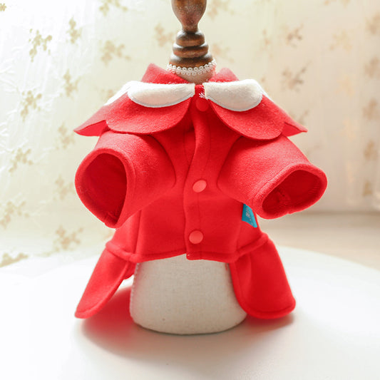 Autumn & Winter Woolen Pet Costume Cozy Seasonal Wear