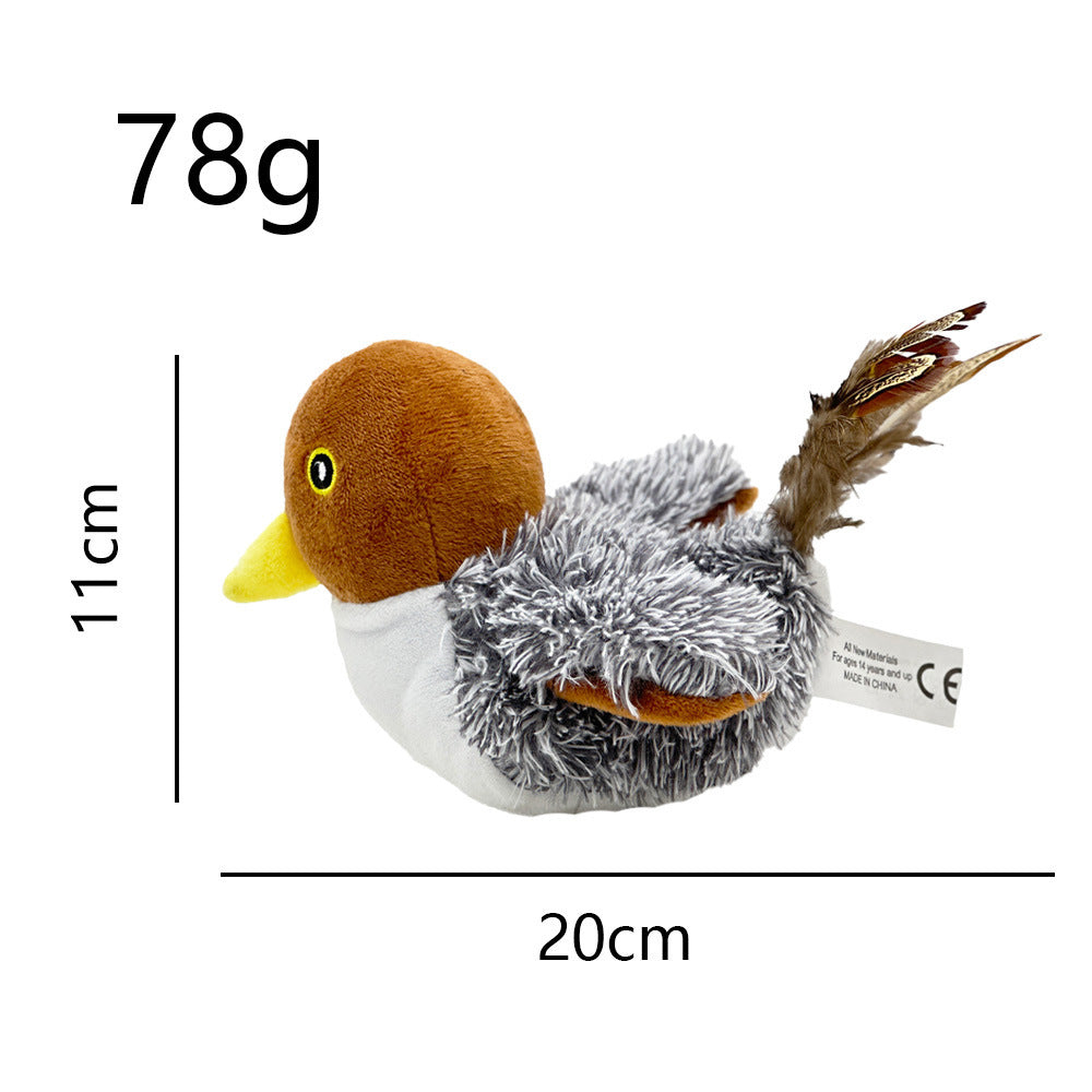 Interactive Plush Flapping Bird Toy Realistic Playmate