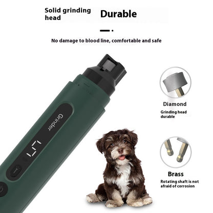 Pet Nail Grinder (Rechargeable) Gentle, Low-Noise Trimming