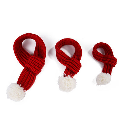 Pet Christmas Wool Scarf – Cozy Festive Accessory