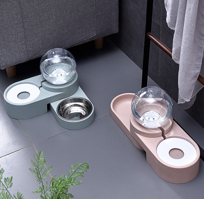 Automatic Pet Water Bowl and Feeder Dual Hydration System