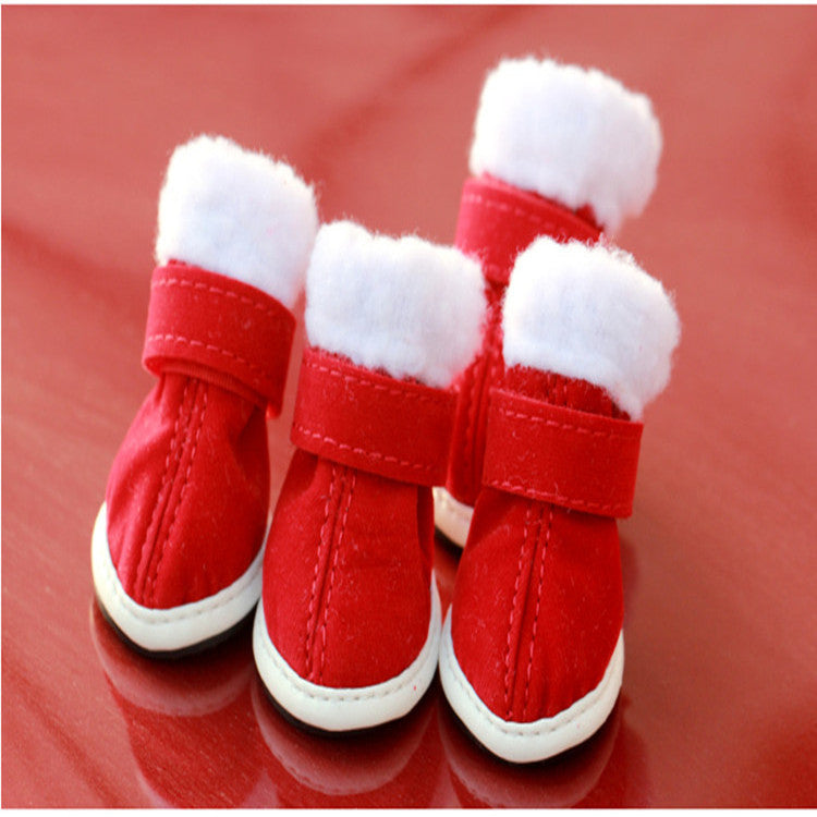Pet Christmas Shoes – Cozy Festive Footwear