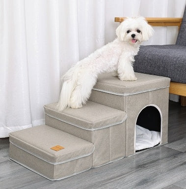 Multifunctional Dog Stairs Safe, Soft, and Space-Saving