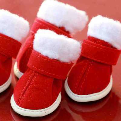Pet Christmas Shoes – Cozy Festive Footwear