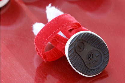 Pet Christmas Shoes – Cozy Festive Footwear