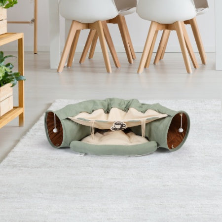 Cat Tunnel (Foldable Nylon) Fun Hideout for Playful Cats