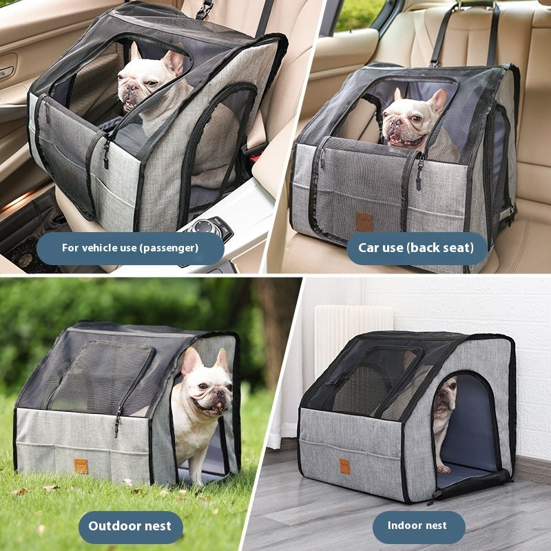 Portable Pet Cage for Car Travel Made Easy