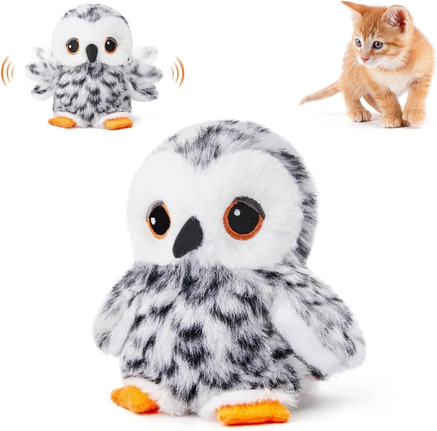 Interactive Plush Flapping Bird Toy Realistic Playmate