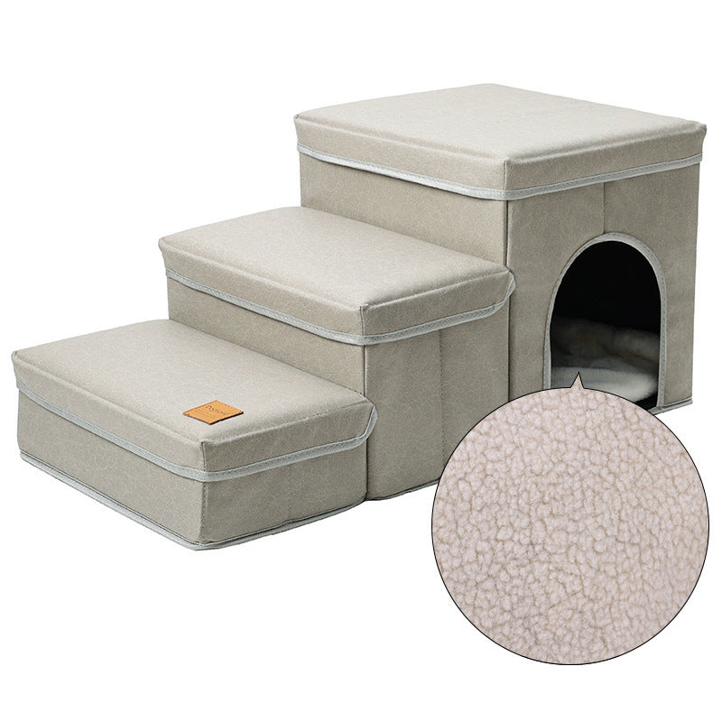 Multifunctional Dog Stairs Safe, Soft, and Space-Saving