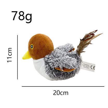 Interactive Plush Flapping Bird Toy Realistic Playmate