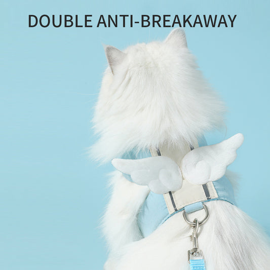 Adjustable Pet Cat Leash Set, pet leash, dog rope, gradient color leash, pet walking gear, stylish leash