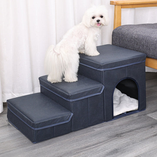 Multifunctional Dog Stairs Safe, Soft, and Space-Saving
