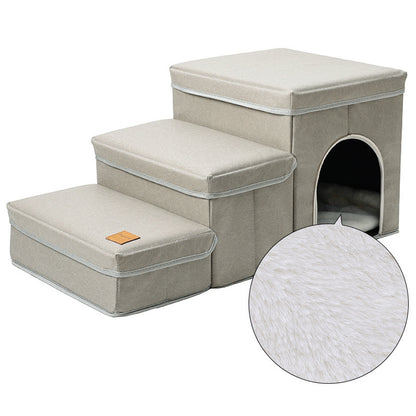 Multifunctional Dog Stairs Safe, Soft, and Space-Saving