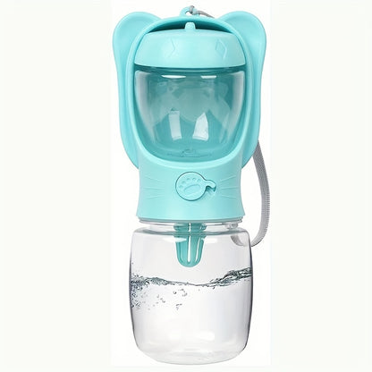 2-in-1 Portable Pet Water Bottle & Feeder Travel Hydration