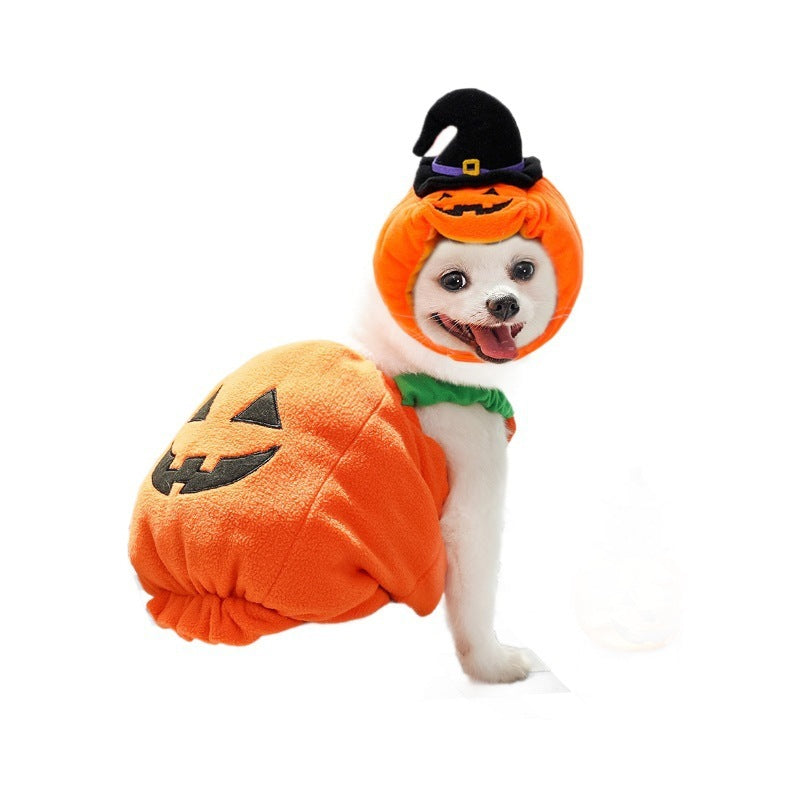 Halloween Pumpkin Vest (Dog / Cat) Festive & Fun Costume